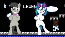 Size: 1280x720 | Tagged: safe, dj pon-3, octavia melody, vinyl scratch, g4, dancing, female, freddy fazbear, there is no pause button, youtube video