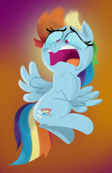 Size: 1242x1920 | Tagged: safe, artist:talonsofwater, rainbow dash, g4, no second prances, faic, female, solo