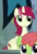 Size: 99x147 | Tagged: safe, screencap, roseluck, alicorn, pony, g4, my little pony: friendship is magic, newbie dash, alicornified, animation error, cropped, duo, picture for breezies, race swap, rosecorn, spot the alicorn