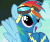 Size: 850x720 | Tagged: safe, screencap, rainbow dash, pegasus, pony, g4, newbie dash, season 6, animated, aviator goggles, cute, dashabetes, diabetes, dilated pupils, eye shimmer, female, flapping, flapping wings, flying, goggles, happy, loop, mare, open mouth, open smile, smiling, solo, spread wings, wide eyes, wings, wonderbolts uniform