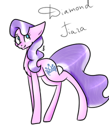 Size: 475x544 | Tagged: safe, artist:scootaloochicken123, diamond tiara, g4, female, simple background, solo, white background