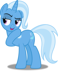 Size: 4055x5000 | Tagged: safe, artist:ambassad0r, artist:dashiesparkle, trixie, pony, unicorn, g4, no second prances, .svg available, absurd resolution, female, full body, mare, open mouth, ponyscape, raised hoof, simple background, solo, transparent background, vector