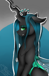 Size: 2555x4000 | Tagged: dead source, safe, artist:juliaponybakersso, queen chrysalis, g4, female, high res, solo