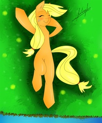 Size: 5000x6000 | Tagged: safe, artist:megazdx, applejack, earth pony, pony, g4, absurd resolution, best, female, resting, solo