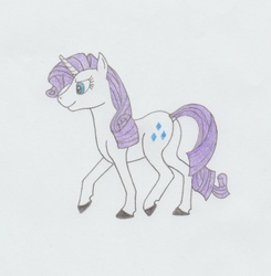 Size: 972x992 | Tagged: safe, artist:agentappleblanket, rarity, pony, unicorn, g4, butt, dock, female, pencil drawing, plot, solo, traditional art