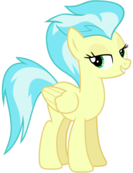 Size: 2000x2600 | Tagged: safe, artist:cheezedoodle96, derpibooru exclusive, misty fly, pony, g4, newbie dash, .svg available, bedroom eyes, female, high res, looking at you, mare, rare mare, simple background, solo, svg, transparent background, vector, wonderbolts