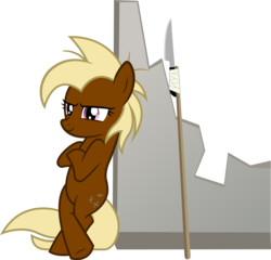 Size: 2873x2754 | Tagged: safe, artist:outlawedtofu, oc, oc only, oc:caltrop, fallout equestria, fallout equestria: outlaw, high res, leaning, simple background, solo, transparent background, vector