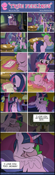 Size: 1436x4538 | Tagged: safe, artist:dsana, spike, twilight sparkle, alicorn, dragon, pony, g4, bed, comic, commission, cute, feels, female, glowing, high res, hug, letter, magic, male, mama twilight, mare, mother's day, sleeping, spikabetes, spikelove, telekinesis, twiabetes, twilight sparkle (alicorn), winghug