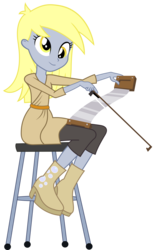 Size: 6200x10000 | Tagged: safe, artist:mpnoir, derpy hooves, equestria girls, g4, my little pony equestria girls: rainbow rocks, absurd resolution, female, musical instrument, musical saw, simple background, solo, transparent background, vector