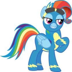 Size: 5257x5253 | Tagged: safe, artist:osipush, rainbow dash, g4, newbie dash, absurd resolution, female, inkscape, rainbow fash, raised hoof, simple background, solo, transparent background, vector, wonderbolts uniform