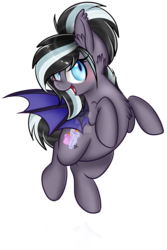 Size: 1600x2400 | Tagged: safe, artist:pvrii, oc, oc only, oc:candle wick, bat pony, pony, simple background, solo, transparent background
