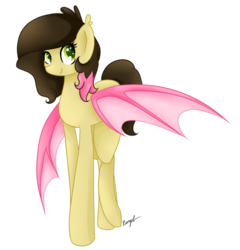 Size: 617x642 | Tagged: safe, artist:browniealexia, oc, oc only, bat pony, pony, solo