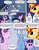 Size: 1024x1325 | Tagged: safe, artist:average-00, starlight glimmer, sunset shimmer, trixie, twilight sparkle, alicorn, pony, unicorn, equestria girls, g4, my little pony equestria girls: friendship games, my little pony: friendship is magic, no second prances, backfire, counterparts, magical quartet, magical trio, smiling, twilight sparkle (alicorn), twilight's counterparts, twilight's harem