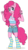 Size: 525x932 | Tagged: safe, artist:unoriginai, pinkie pie, earth pony, anthro, unguligrade anthro, g4, belly button, belt, clothes, cute, cutie mark, female, midriff, short shirt, shorts, simple background, solo, transparent background, unbuttoned