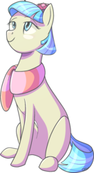 Size: 800x1471 | Tagged: safe, artist:crponies, coco pommel, g4, clothes, female, scarf, simple background, solo, transparent background