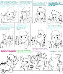 Size: 2048x2400 | Tagged: safe, artist:pepsi twist, dinky hooves, lily longsocks, rumble, silver spoon, tornado bolt, g4, comic, high res, impressions, rumblespoon