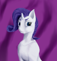 Size: 2500x2698 | Tagged: safe, artist:hrom, rarity, g4, female, high res, simple background, solo