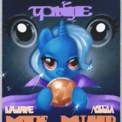 Size: 362x362 | Tagged: safe, trixie, pony, unicorn, g4, no second prances, female, mare, poster