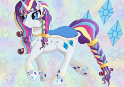 Size: 4092x2893 | Tagged: safe, artist:fia94, rarity, g4, alternate hairstyle, clothes, female, high res, rainbow power, rainbow power rarity, solo