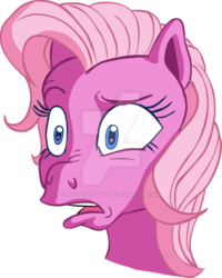 Size: 600x751 | Tagged: safe, artist:colossalstinker, pinkie pie (g3), g3, deviantart watermark, female, obtrusive watermark, solo, watermark