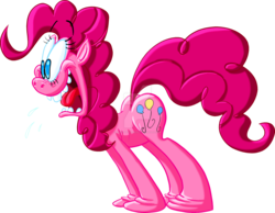 Size: 1600x1243 | Tagged: safe, artist:colossalstinker, pinkie pie, g4, female, simple background, solo, transparent background, watermark