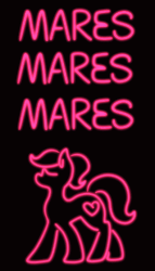Size: 320x560 | Tagged: safe, artist:askamberfawn, earth pony, pony, animated, cute, female, gif, mare, neon, neon sign, red light district, sign