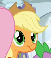 Size: 165x186 | Tagged: safe, screencap, applejack, g4, newbie dash, faic