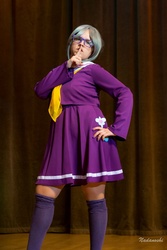 Size: 682x1024 | Tagged: safe, artist:fluttytwi, silver spoon, human, g4, clothes, cosplay, costume, irl, irl human, photo, ponyradiocon