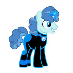 Size: 1152x1152 | Tagged: safe, artist:dashiesparkle, artist:motownwarrior01, party favor, g4, blue, blue lantern, blue lantern corps, blue lantern ring, dc comics, green lantern, green lantern (comic), horn, horn ring, magic, male, power ring, simple background, solo, transparent background