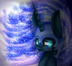 Size: 1317x1216 | Tagged: safe, artist:clefficia, nightmare moon, alicorn, pony, g4, crying, female, solo