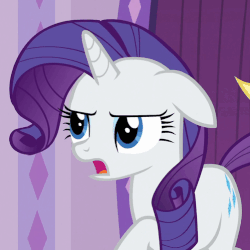 Size: 501x502 | Tagged: safe, screencap, applejack, rarity, applejack's "day" off, g4, animated, female, floppy ears, solo focus