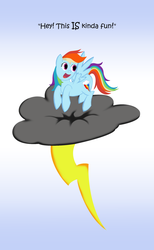 Size: 1200x1950 | Tagged: safe, artist:saw-buck, rainbow dash, g4, cloud, female, lightning, solo, stormcloud