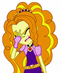 Size: 749x896 | Tagged: safe, adagio dazzle, equestria girls, g4, my little pony equestria girls: rainbow rocks, cropped, facepalm, female, simple background, solo, transparent background, vector