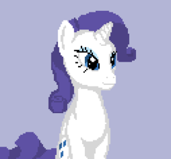 Size: 254x236 | Tagged: safe, artist:gawbox, rarity, g4, female, pixel art, solo