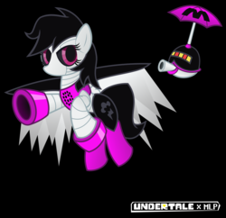 Size: 1900x1841 | Tagged: safe, artist:psaga90, rainbow dash, tank, g4, crossover, female, mettaton, mettaton ex, simple background, solo, undertale