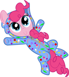 Size: 3256x3595 | Tagged: safe, artist:spellboundcanvas, pinkie pie, g4, clothes, cute, diapinkes, female, footed sleeper, high res, onesie, pajamas, solo, spellboundcanvas is trying to murder us, weapons-grade cute