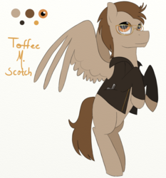 Size: 777x835 | Tagged: safe, artist:amber flicker, derpibooru exclusive, oc, oc only, oc:toffee scotch, request, solo