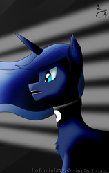 Size: 1641x2604 | Tagged: safe, artist:lucky_night, princess luna, g4, dark background, female, solo