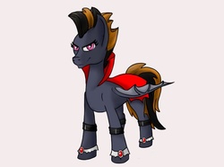 Size: 881x655 | Tagged: safe, artist:bookxworm89, oc, oc only, oc:ester, bat pony, pony, night guard, solo