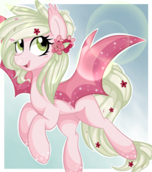 Size: 1500x1700 | Tagged: safe, artist:daydreamsyndrom, oc, oc only, oc:rose pearl, flower, flower in hair, solo
