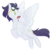 Size: 550x550 | Tagged: safe, artist:knifebun, soarin', pony, g4, chibi, flying, male, old cutie mark, simple background, solo, transparent background, unshorn fetlocks