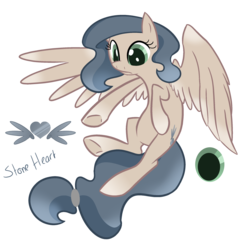 Size: 2500x2500 | Tagged: safe, artist:theresamooseloose, oc, oc only, oc:stone heart, pegasus, pony, high res, solo