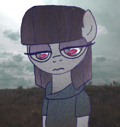 Size: 1284x1357 | Tagged: safe, artist:grinwild, maud pie, earth pony, anthro, g4, female, photo, photoshop, solo