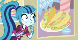 Size: 1185x621 | Tagged: safe, sonata dusk, equestria girls, g4, my little pony equestria girls: rainbow rocks, faic, taco tuesday