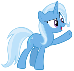 Size: 7300x7000 | Tagged: safe, artist:tardifice, trixie, pony, unicorn, g4, no second prances, absurd resolution, female, mare, open mouth, photoshop, raised hoof, simple background, solo, transparent background, vector