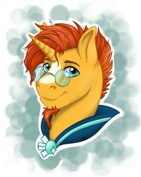 Size: 1280x1600 | Tagged: safe, artist:alexispaint, sunburst, pony, unicorn, g4, bust, male, portrait, solo, stallion