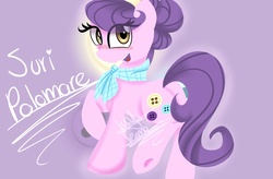 Size: 2048x1344 | Tagged: safe, artist:scarlett-letter, suri polomare, pony, g4, female, mare, simple background, solo