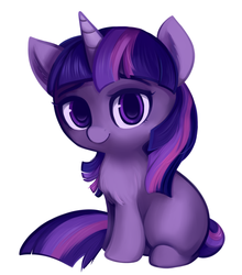 Size: 1280x1455 | Tagged: safe, artist:artsyastr0, twilight sparkle, g4, chest fluff, female, filly, filly twilight sparkle, simple background, sitting, solo