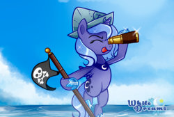 Size: 2851x1912 | Tagged: safe, artist:xwhitedreamsx, princess luna, g4, cartographer's cap, cute, female, filly, hat, lunabetes, solo, woona
