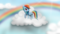 Size: 10213x5748 | Tagged: safe, artist:kiowa213, rainbow dash, g4, .ai available, absurd resolution, cloud, female, rainbow, solo, vector